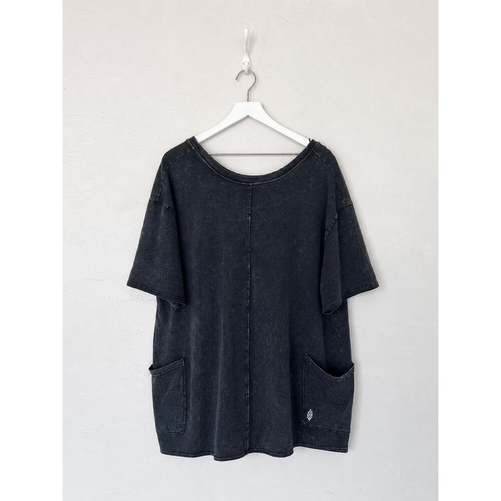 FP Movement Hot Shot Tee Romper Washed Black Pockets One Piece Size XL - Picture 11 of 11